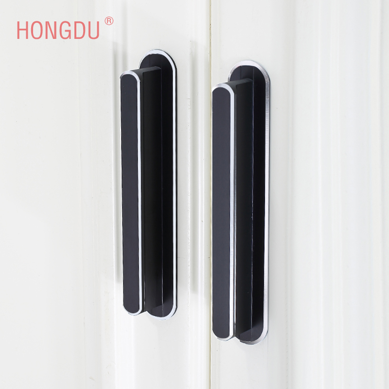 Minimalist wardrobe door handle Modern minimalist high-end invisible gold cabinet drawer cabinet door handle